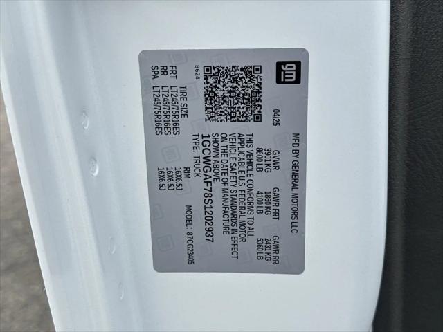 2025 Chevrolet Express Cargo Van RWD 2500 Regular Wheelbase WT