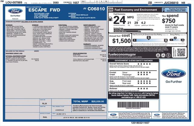 2018 Ford Escape S