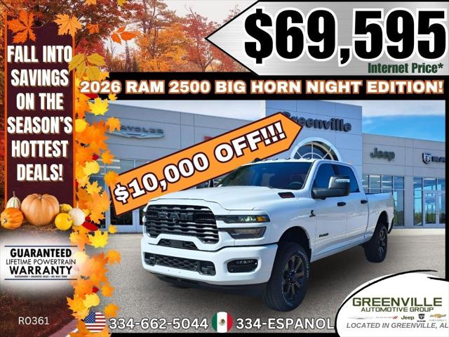 2026 RAM Ram 2500 RAM 2500 BIG HORN CREW CAB 4X4 64 BOX 2026 RAM Ram 2500 RAM 2500 BIG HORN CREW CAB 4X4 64 BOX