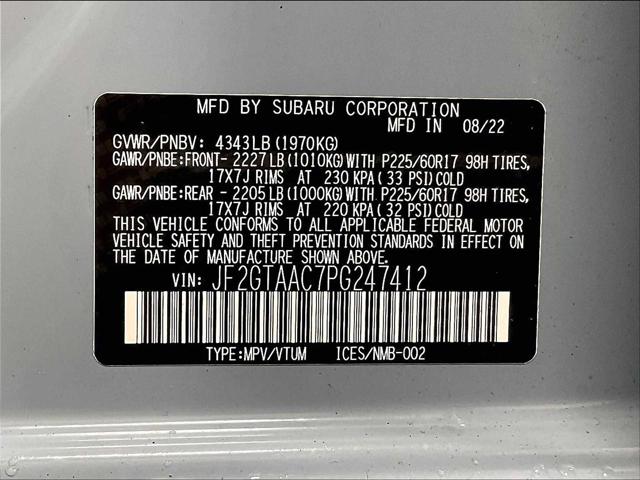 2023 Subaru Crosstrek Unknown