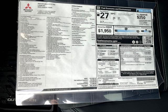 2025 Mitsubishi Outlander SE 2.5 2WD