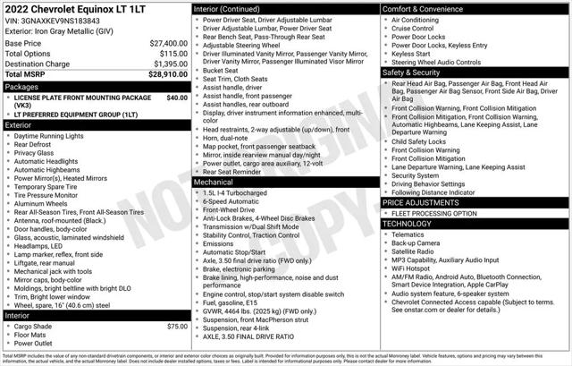 2022 Chevrolet Equinox FWD LT