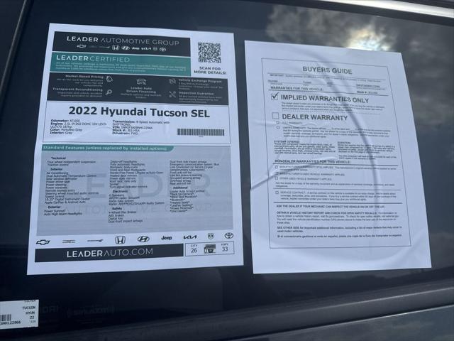 2022 Hyundai Tucson SEL