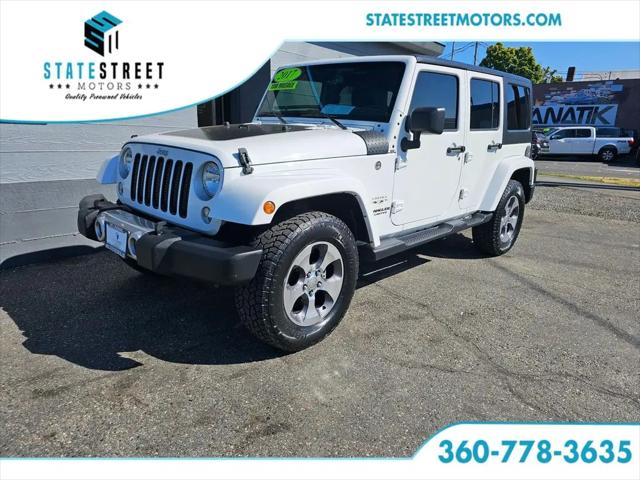 2017 Jeep Wrangler Unlimited Sahara for sale in Bellingham, WA