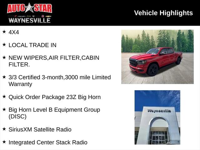 2022 RAM 1500 Big Horn Crew Cab 4x4 57 Box