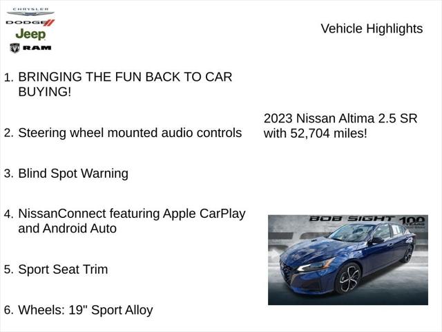 2023 Nissan Altima SR FWD 2023 Nissan Altima SR FWD