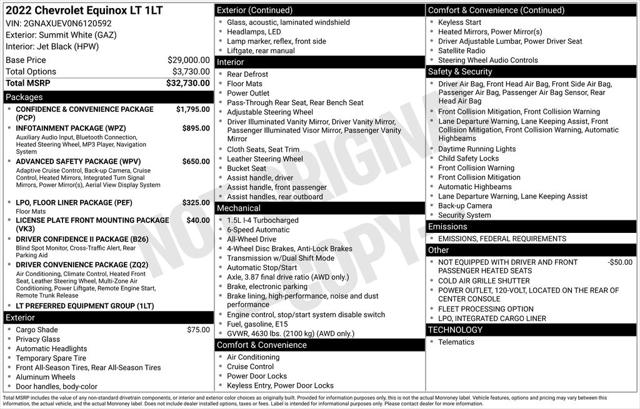 2022 Chevrolet Equinox AWD LT