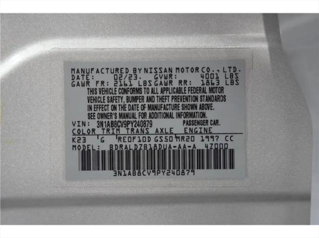 2023 Nissan Sentra SV Xtronic CVT