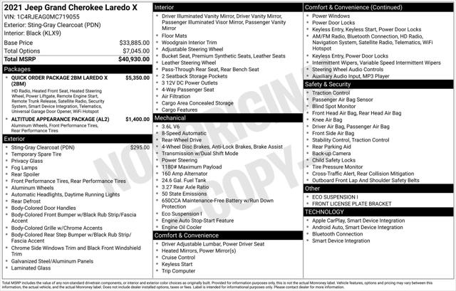 2021 Jeep Grand Cherokee Laredo X 4x2