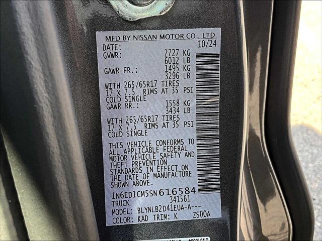 2025 Nissan Frontier King Cab SV 4x4
