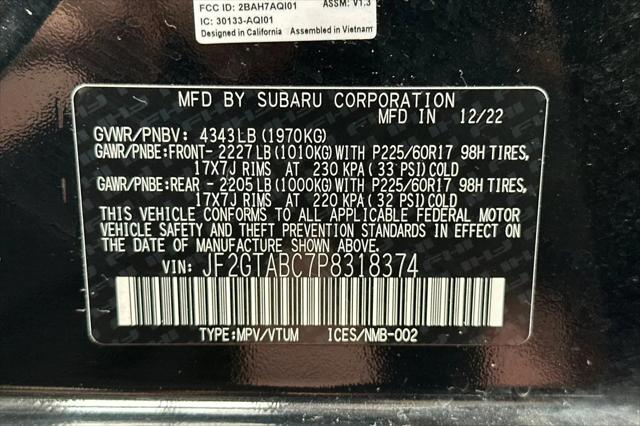 2023 Subaru Crosstrek 2.0i