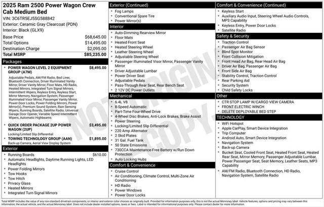 2025 Ram 2500 Power Wagon Crew Cab 4x4 64 Box