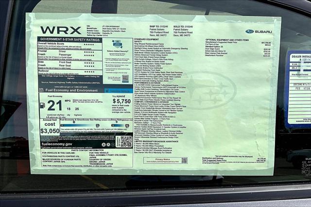 2025 Subaru WRX GT