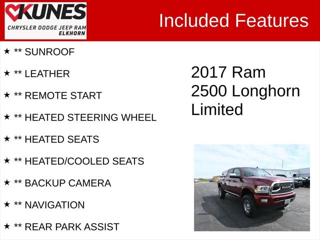 2017 RAM 2500 Limited Crew Cab 4x4 64 Box