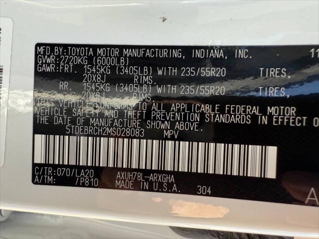 2021 Toyota Highlander Hybrid Platinum
