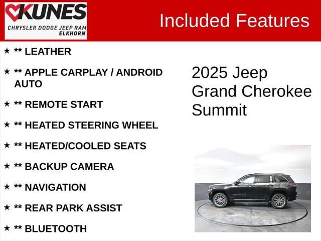 2025 Jeep Grand Cherokee GRAND CHEROKEE SUMMIT 4X4 2025 Jeep Grand Cherokee GRAND CHEROKEE SUMMIT 4X4