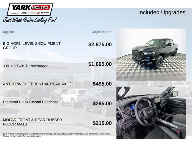 2026 RAM Ram 1500 RAM 1500 BIG HORN CREW CAB 4X4 57 BOX 2026 RAM Ram 1500 RAM 1500 BIG HORN CREW CAB 4X4 57 BOX