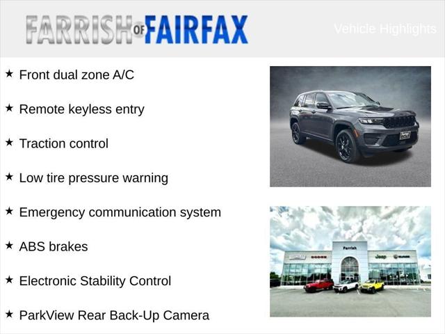 2025 Jeep Grand Cherokee GRAND CHEROKEE ALTITUDE X 4X4 2025 Jeep Grand Cherokee GRAND CHEROKEE ALTITUDE X 4X4