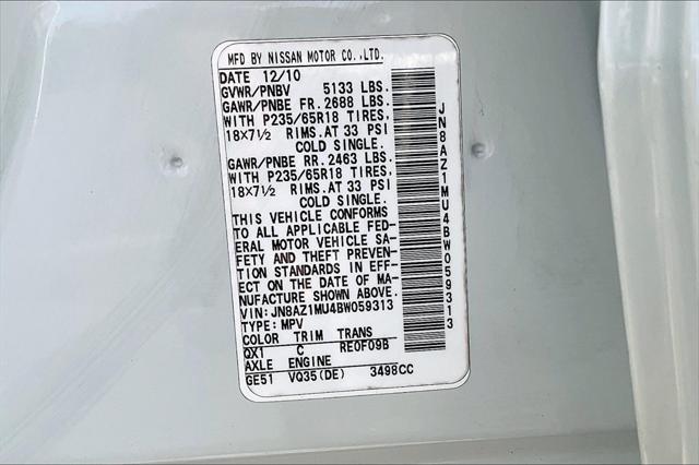 Used 2011 Nissan Murano For Sale in Olive Branch, MS