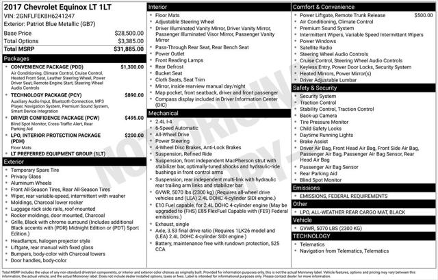 2017 Chevrolet Equinox LT