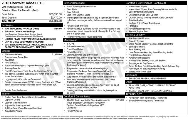 2016 Chevrolet Tahoe LT 2016 Chevrolet Tahoe LT