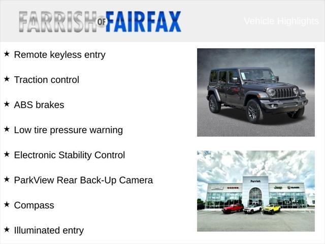 2025 Jeep Wrangler WRANGLER 4-DOOR SPORT S 2025 Jeep Wrangler WRANGLER 4-DOOR SPORT S