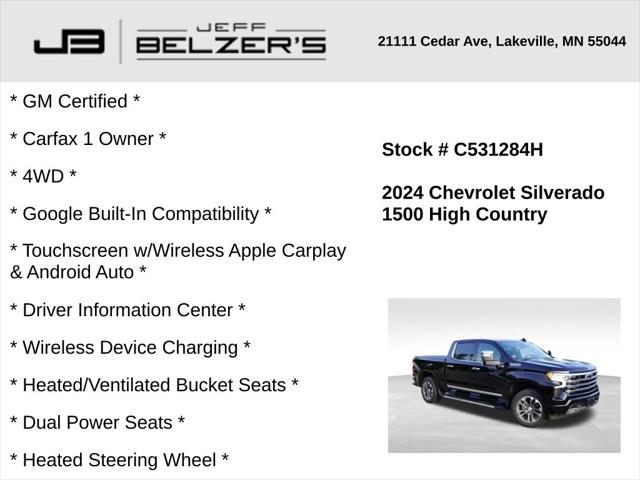 2024 Chevrolet Silverado 1500 4WD Crew Cab Short Bed High Country