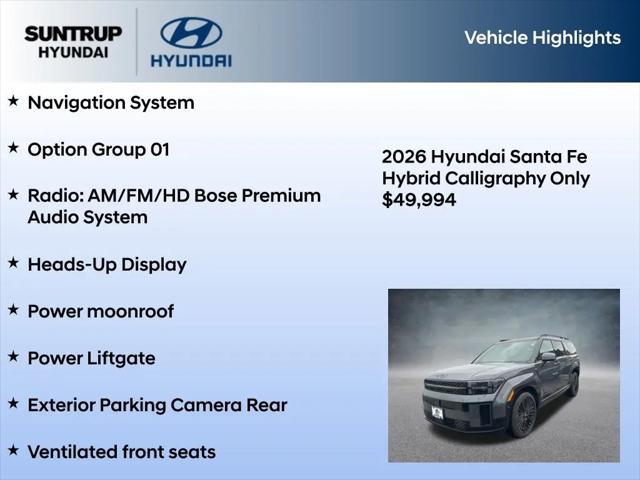 2026 Hyundai Santa Fe Hybrid Calligraphy