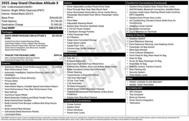 2025 Jeep Grand Cherokee Altitude X 4x4