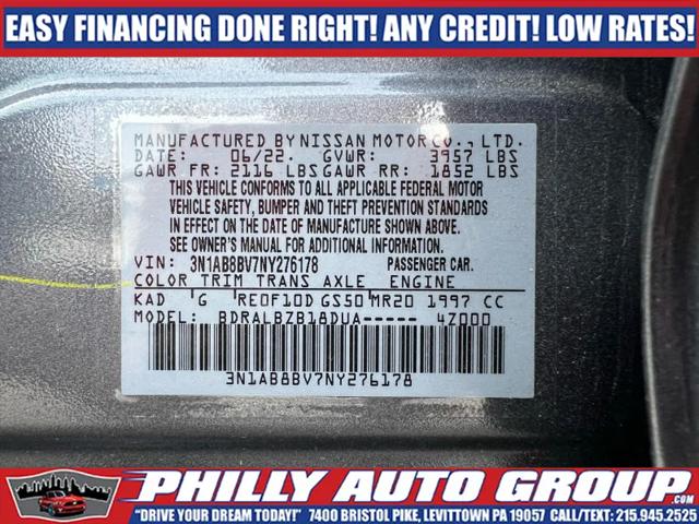 2022 Nissan Sentra S Xtronic CVT