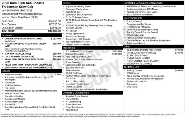 2026 Ram 5500 Chassis Cab Tradesman