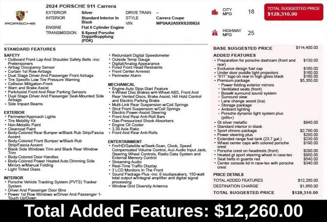 2024 Porsche 911 Carrera T