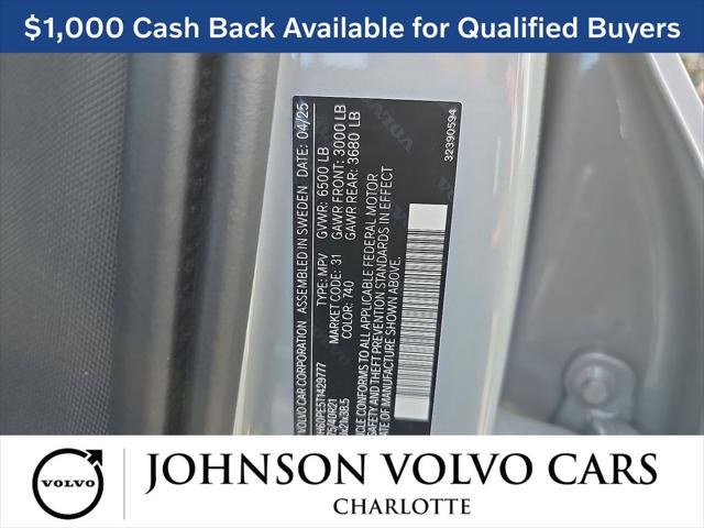 2026 Volvo XC90 Plug-In Hybrid Plus, T8 AWD, Electric/Gasoline, Bright, 7 Seats
