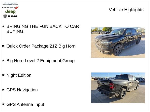 2026 RAM Ram 1500 RAM 1500 BIG HORN CREW CAB 4X4 57 BOX 2026 RAM Ram 1500 RAM 1500 BIG HORN CREW CAB 4X4 57 BOX