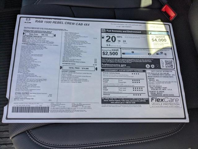 2026 Ram 1500 Rebel Crew Cab 4x4 5'7" Box