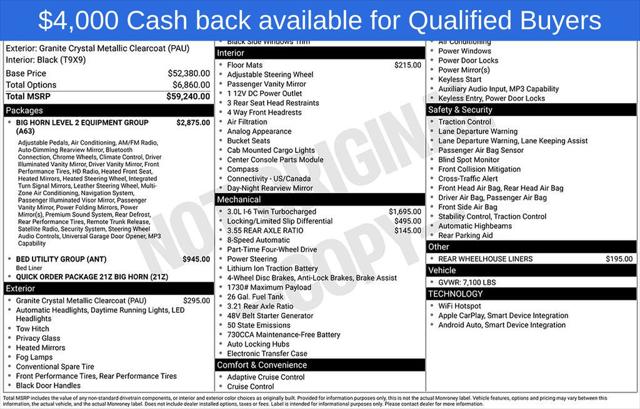 2026 RAM Ram 1500 RAM 1500 BIG HORN CREW CAB 4X4 57 BOX 2026 RAM Ram 1500 RAM 1500 BIG HORN CREW CAB 4X4 57 BOX