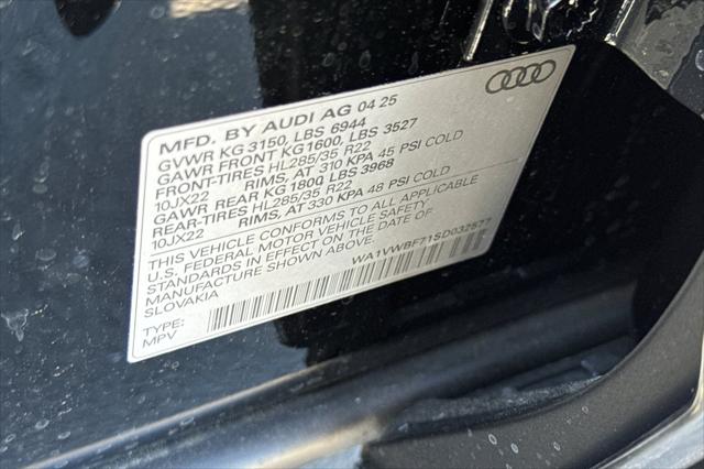 2025 Audi SQ7 Prestige TFSI quattro Tiptronic