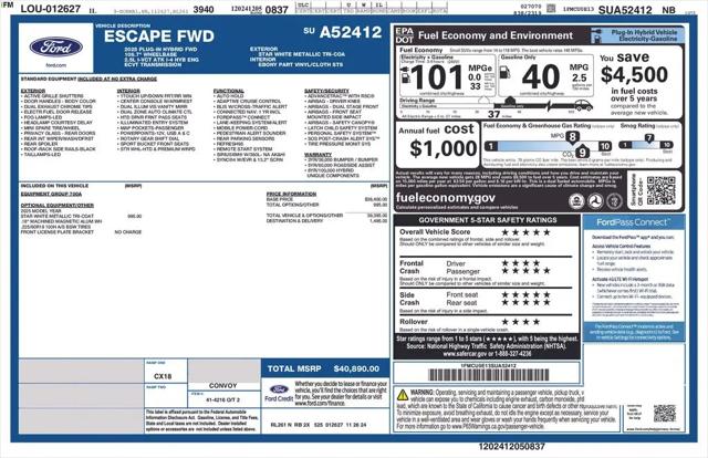 2025 Ford Escape PHEV