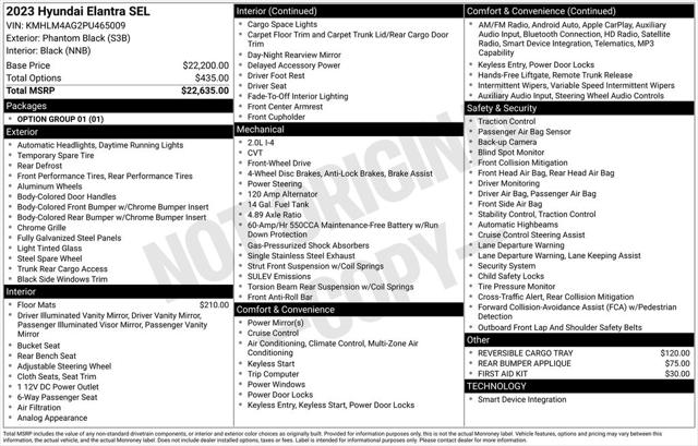 2023 Hyundai Elantra SEL
