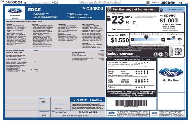 2018 Ford Edge SEL