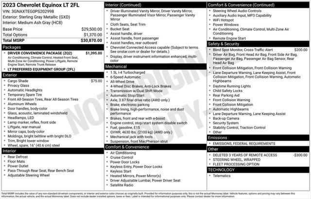 2023 Chevrolet Equinox AWD 2FL