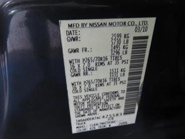 2010 Nissan Frontier SE
