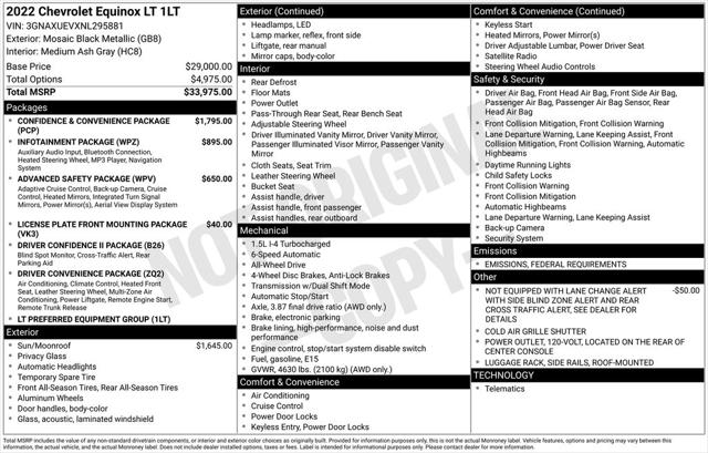 2022 Chevrolet Equinox AWD LT 2022 Chevrolet Equinox AWD LT