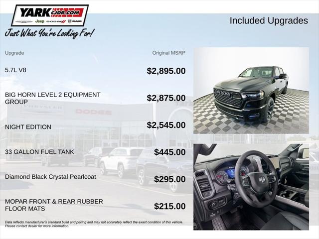 2026 RAM Ram 1500 RAM 1500 BIG HORN CREW CAB 4X4 57 BOX 2026 RAM Ram 1500 RAM 1500 BIG HORN CREW CAB 4X4 57 BOX