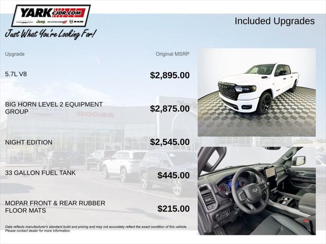 2026 RAM Ram 1500 RAM 1500 BIG HORN CREW CAB 4X4 57 BOX 2026 RAM Ram 1500 RAM 1500 BIG HORN CREW CAB 4X4 57 BOX