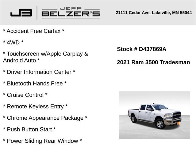 2021 RAM 3500 Tradesman Crew Cab 4x4 64 Box 2021 RAM 3500 Tradesman Crew Cab 4x4 64 Box