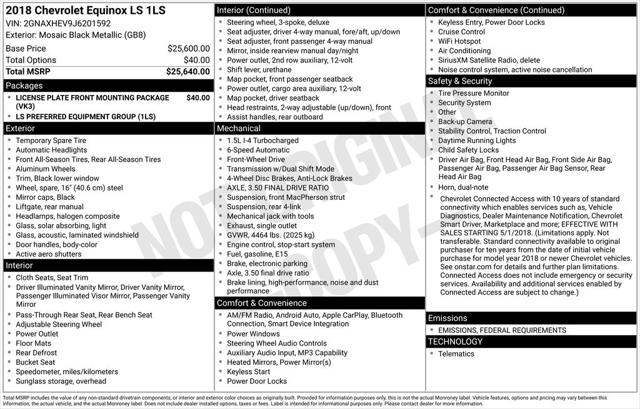 2018 Chevrolet Equinox LS