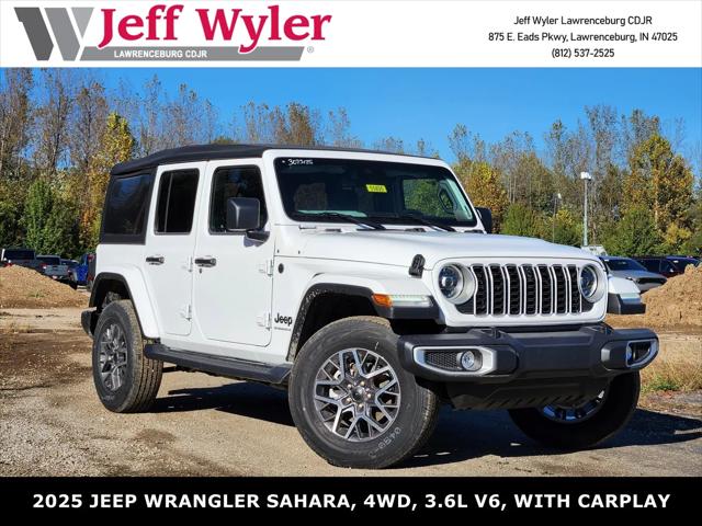 2025 Jeep Wrangler 4-Door Sahara 4x4 for sale in Lawrenceburg, IN