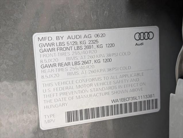 2020 Audi Q3 Premium Plus 45 TFSI S line quattro Tiptronic