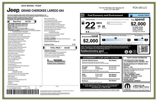 2023 Jeep Grand Cherokee Laredo 4x4 2023 Jeep Grand Cherokee Laredo 4x4